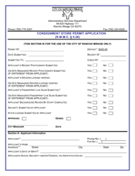 Consignment Store Permit Application - City of Rancho Mirage, California, Page 6