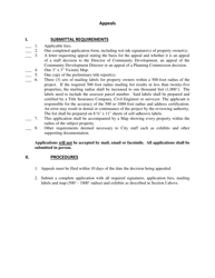 Appeal Application - City of Rancho Mirage, California, Page 2