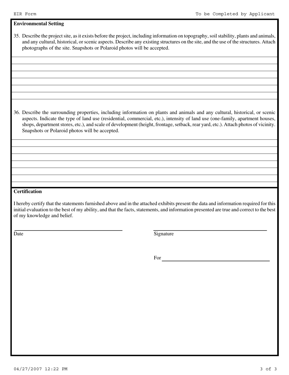 Environmental Impact Report - City of Rancho Mirage, California, Page 3