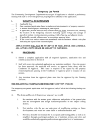Temporary Use Permit Application - City of Rancho Mirage, California, Page 2