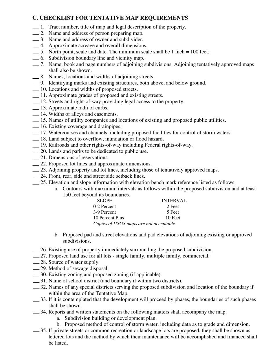 Tentative Tract / Parcel Map Application - City of Rancho Mirage, California, Page 4