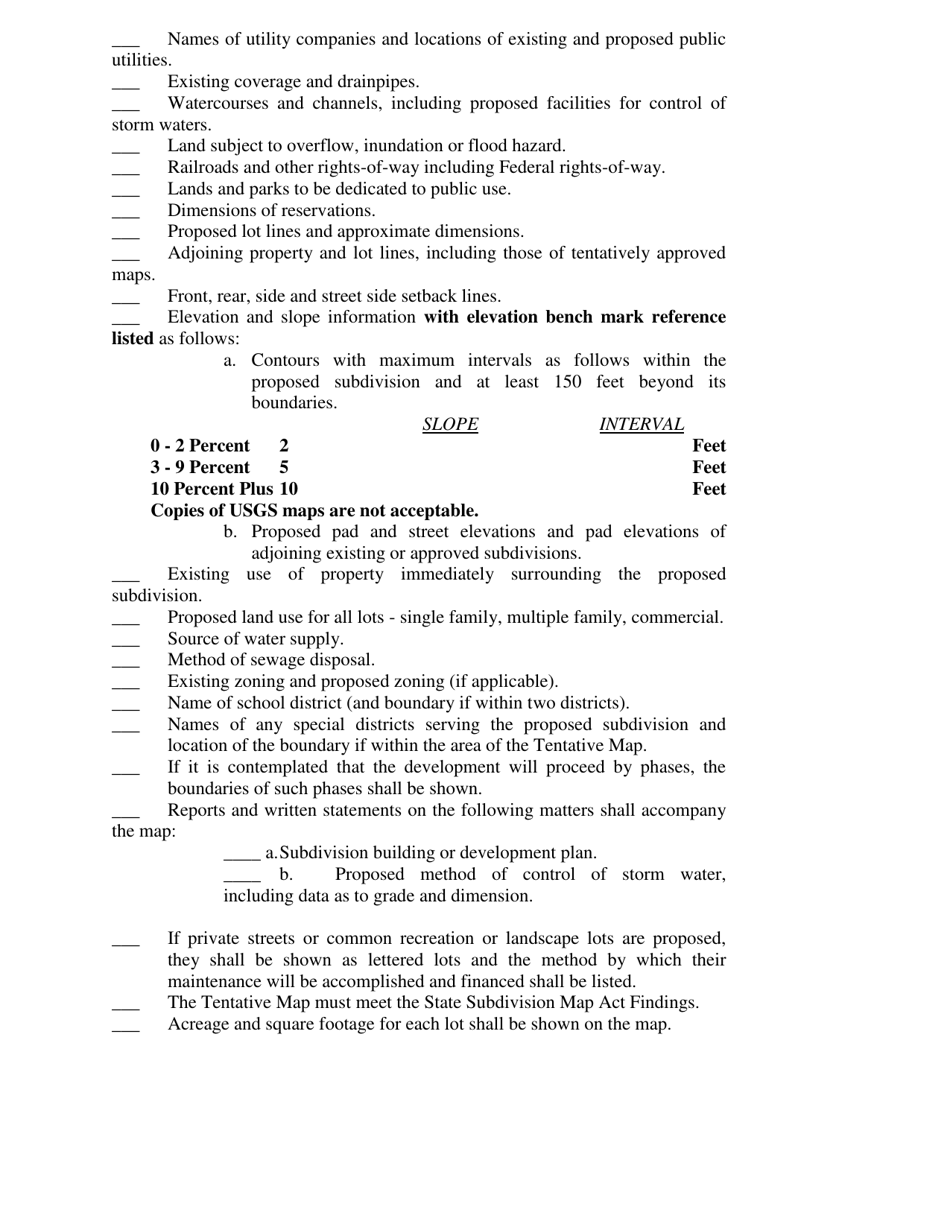 Tentative Tract / Parcel Map Revision Application - City of Rancho Mirage, California, Page 4