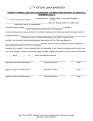 Application for Cannabis Facility Permit - City of San Juan Bautista, California, Page 13