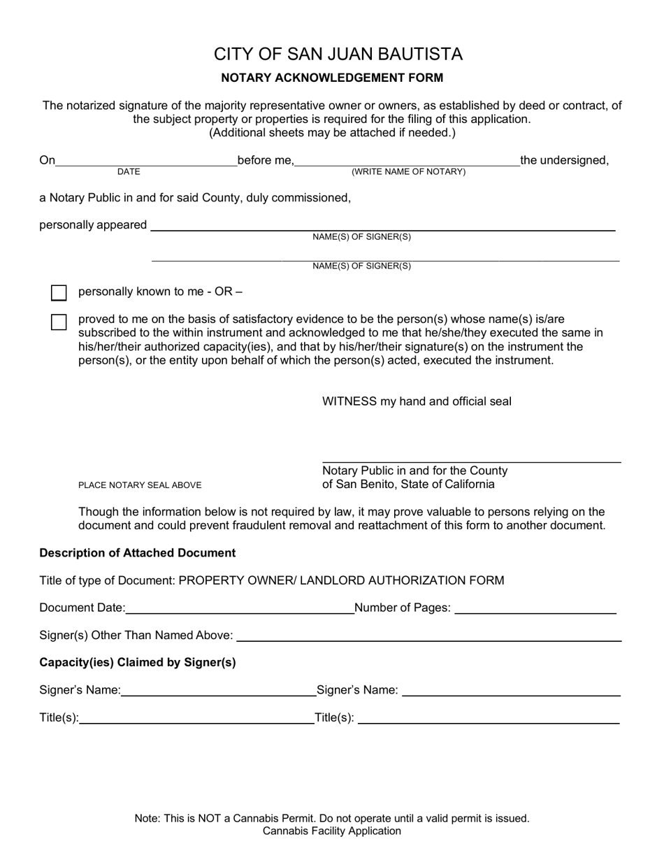 Application for Cannabis Facility Permit - City of San Juan Bautista, California, Page 14