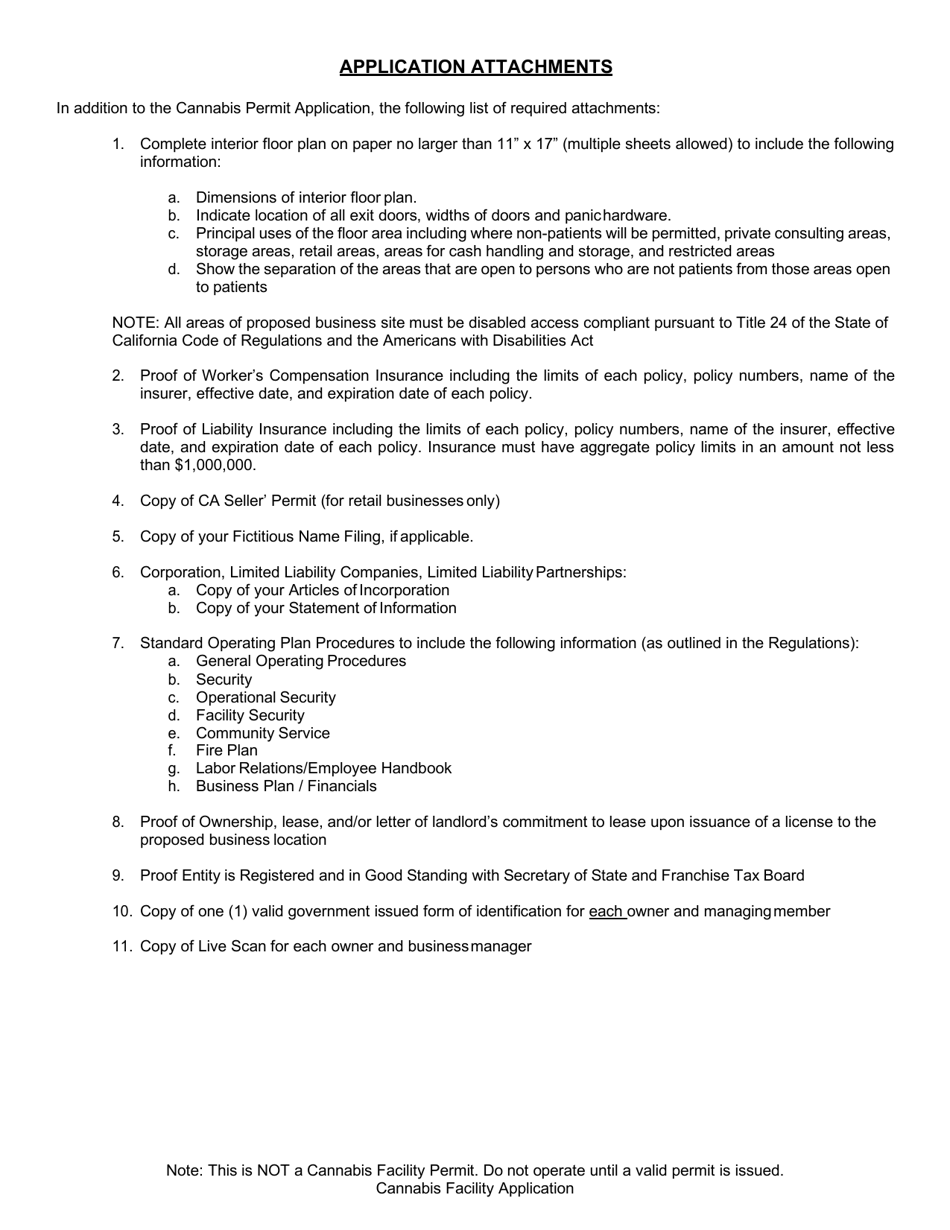 Application for Cannabis Facility Permit - City of San Juan Bautista, California, Page 15