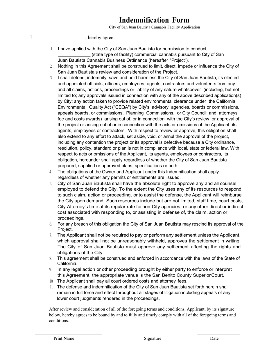 Application for Cannabis Facility Permit - City of San Juan Bautista, California, Page 17