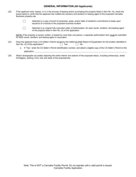 Application for Cannabis Facility Permit - City of San Juan Bautista, California, Page 3