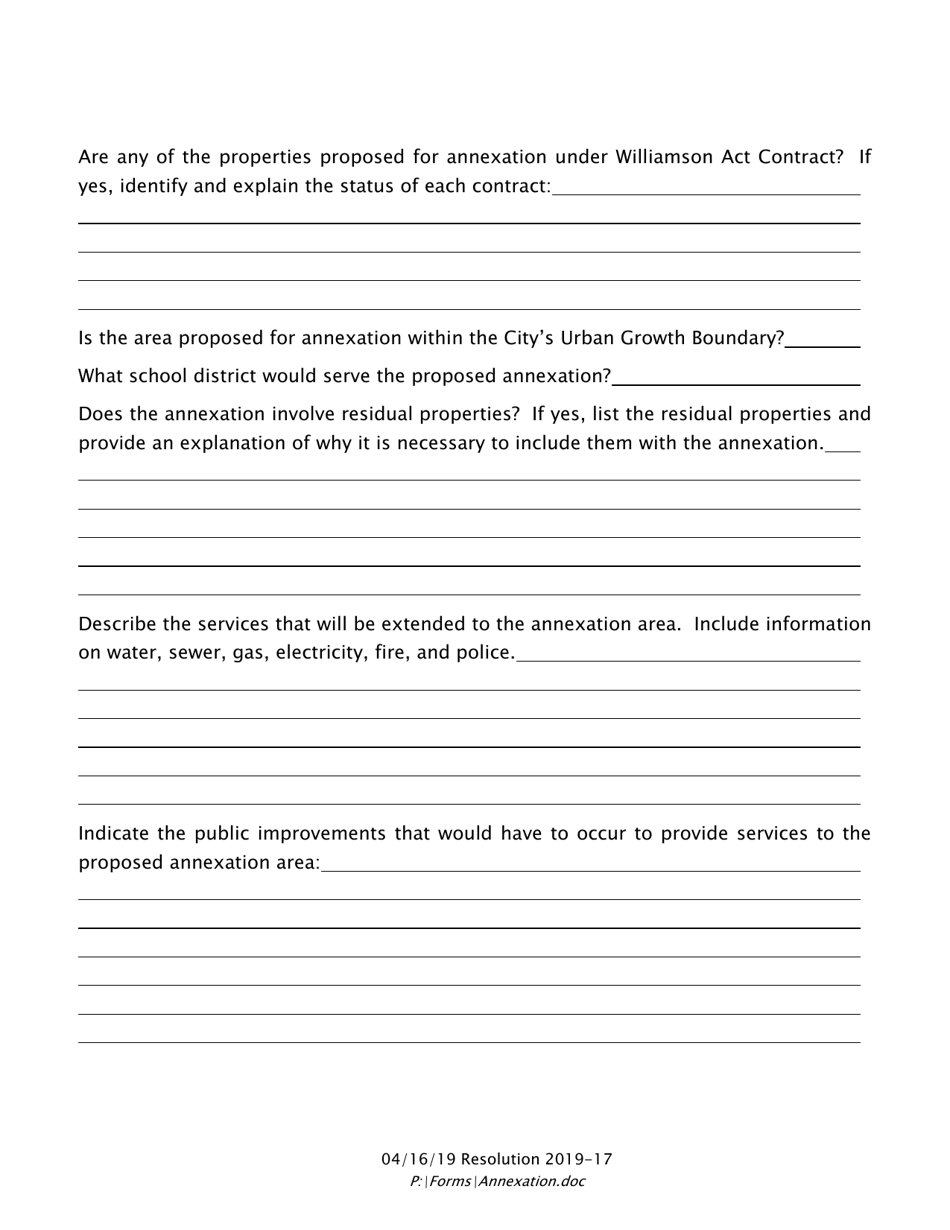 Annexation Form - City of San Juan Bautista, California, Page 3