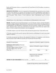 Petition: Eviction Case - Precinct Four - Williamson County, Texas, Page 2