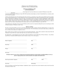 Consent &amp; Refusal Form - Community Health Program (Chp) - Williamson County, Texas, Page 2
