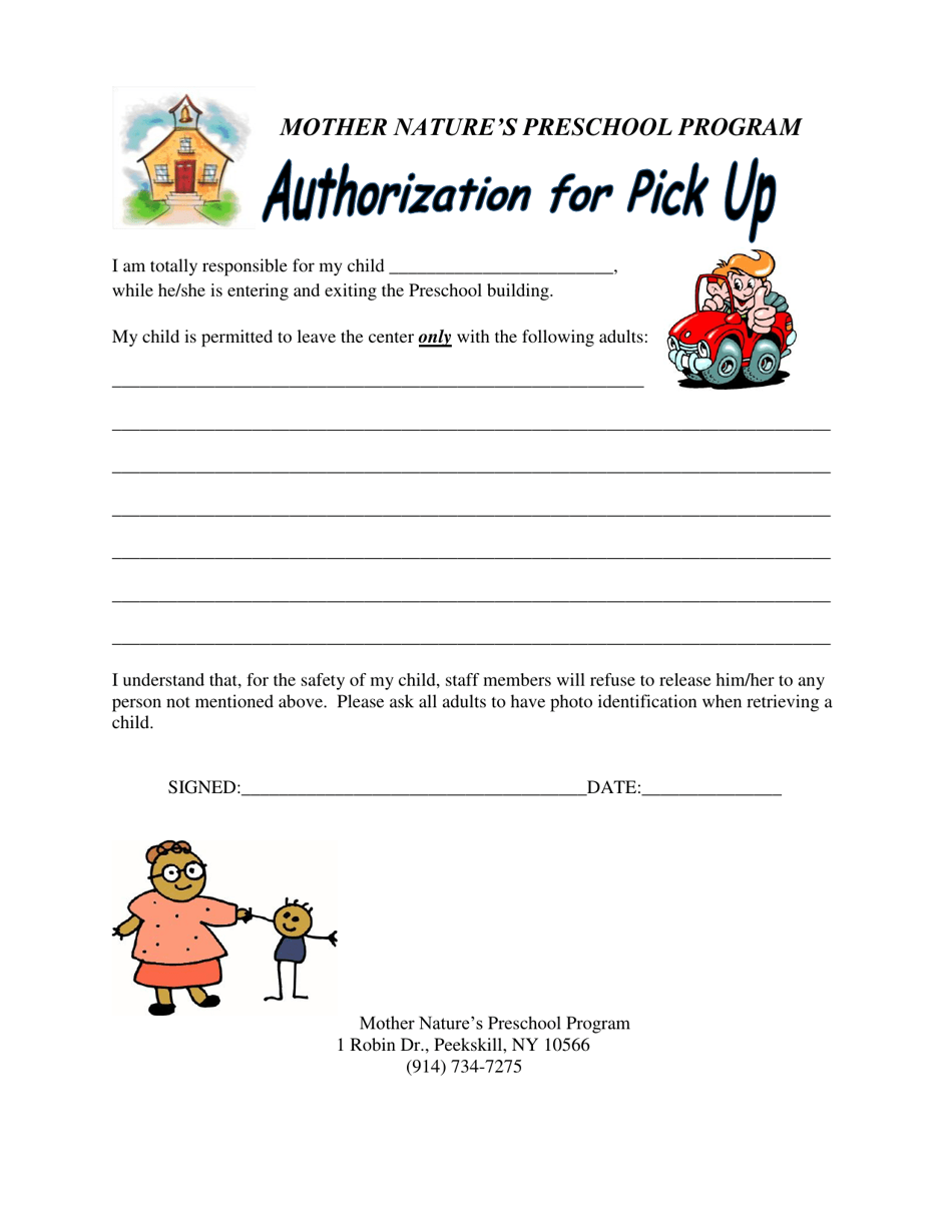 Mother Natures Preschool Program Application - City of Peekskill, New York, Page 3