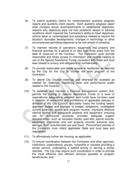 Special Assistance Funds Contract for Services - Sample - City of Rancho Mirage, California, Page 11