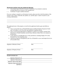 Expanded Outdoor Dining &amp; Retail Certification Request - City of Peekskill, New York, Page 2