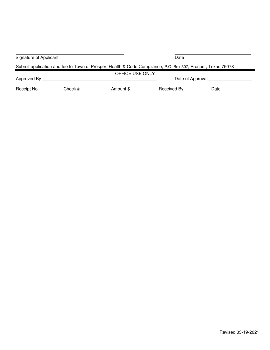 Public  Semi-public Swimming Pools / SPA / Piwfs Permit Application - Town of Prosper, Texas, Page 2