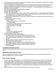 Commercial Pool and SPA Permitting &amp; Plan Submittal Requirements - Town of Prosper, Texas, Page 2