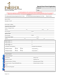 Special Event Permit Application - Town of Prosper, Texas, Page 7