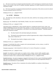 Application for Solicitor Permit - Town of Prosper, Texas, Page 4