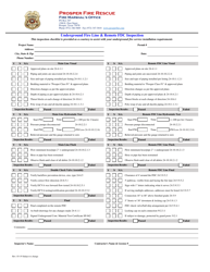 Document preview: Underground Fire Line & Remote Fdc Inspection Inspection Checklist - Town of Prosper, Texas