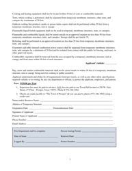 Temporary Structure Permit Application - Town of Prosper, Texas, Page 3