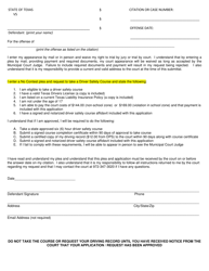Driver Safety Course Application - Town of Prosper, Texas, Page 3