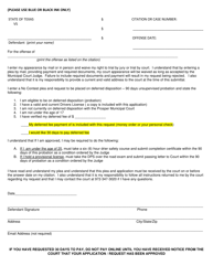 Deferred Disposition Application - Town of Prosper, Texas, Page 3