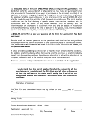 Solicitor and Vendor Permit Application - Haltom City, Texas, Page 2