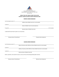 Mobile Food Unit Annual Permit Application - Haltom City, Texas, Page 3