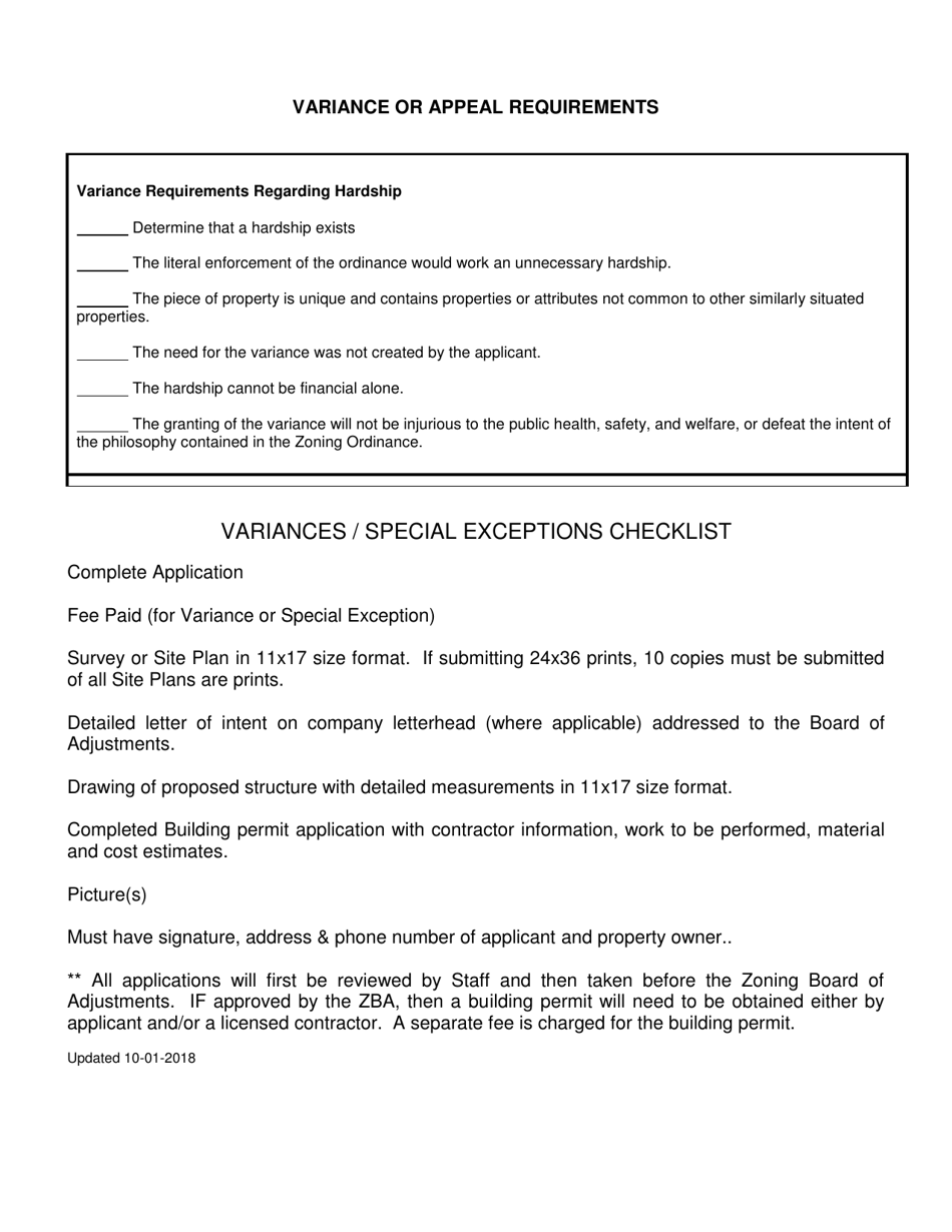 Application for Variance - Zoning Board of Adjustment - Haltom City, Texas, Page 2