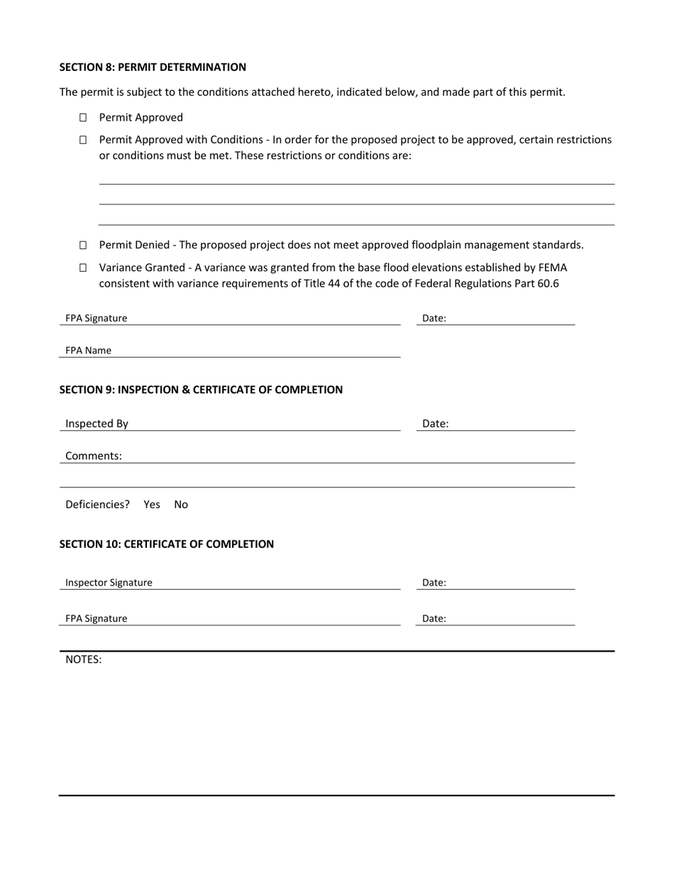 Floodplain Development Permit Application - Haltom City, Texas, Page 5