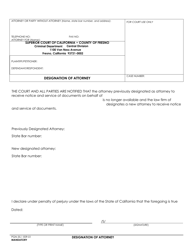 Form PGN-35 Designation of Attorney - County of Fresno, California, Page 2
