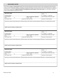 Application for Employment - City of Athens, Texas, Page 6