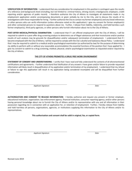 Application for Employment - City of Athens, Texas, Page 8