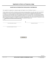 Application to Serve as Temporary Judge - County of Fresno, California, Page 5