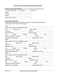 Form PPR-24 Probate Court Guardianship Questionnaire - County of Fresno, California, Page 5