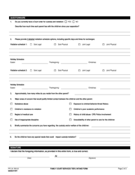 Form PFC-24 Family Court Services Tier 2 Intake Form - County of Fresno, California, Page 2