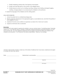 Form PFL-99 Standards for 3rd Party Supervisors of Supervised Visit - County of Fresno, California, Page 2