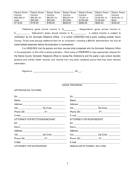 Order for Child Custody Evaluation - Harris County, Texas, Page 2