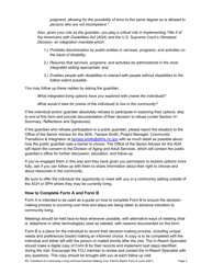 Peer/In-Reach Form A &quot;North Carolina Transitions to Community Living Initiative Informed Decision-Making Tool&quot; - North Carolina, Page 2