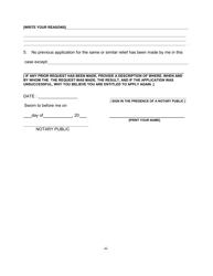 Affidavit in Support of Notification - Queens County, New York, Page 4