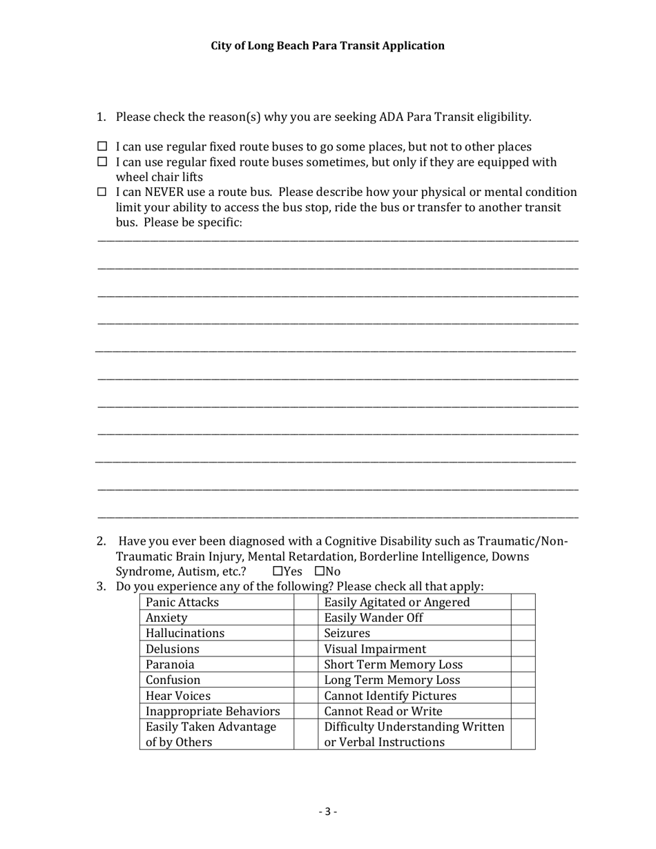 Para Transit Application - City of Long Beach, New York, Page 4