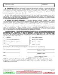 Form CV-2 Adr Information Sheet - County of Sonoma, California, Page 2