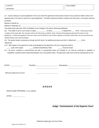 Settlement Agreement and Court Order (Unlawful Detainer) - County of Sonoma, California, Page 2