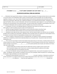 Settlement Agreement and Court Order (Unlawful Detainer) - County of Sonoma, California, Page 3