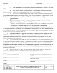 Form FL035 Stipulation and Order Appointing Private Child Custody Recommending Counselor (Ccrc) - County of Sonoma, California, Page 2
