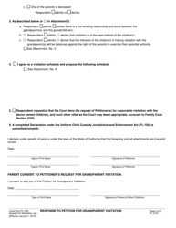 Form FL-039 Response to Petition for Grandparent Visitation - County of Sonoma, California, Page 2