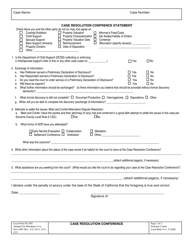 Form FL-092 Request to Reset/Advance/Set Case Resolution Conference - County of Sonoma, California, Page 2