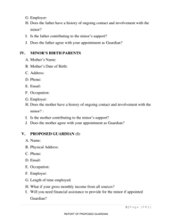 Form PR-2 Report of Proposed Guardian - County of Sonoma, California, Page 3