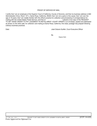 Form SC-4 Request to Set Aside Order to Pay Judgment in Installment - County of Sonoma, California, Page 2