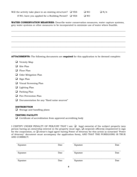 Commercial Cannabis Activity Use Permit Application - Mono County, California, Page 4