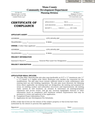 Certificate of Compliance - Mono County, California, Page 2